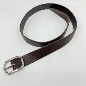 ORCIANI Brown Italian Pebbled Leather Men's Belt